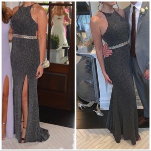Faviana Prom Dress (Black and silver)
